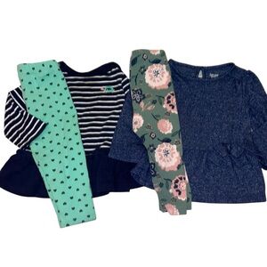 Carter’s Just One You Two Outfit Bundle - 12 Month - Good Used Condition